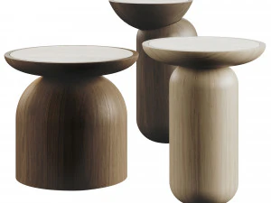 Mezcalitos Set Side Tables 3D Model
