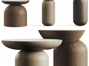 Mezcalitos Set Side Tables 3D Model