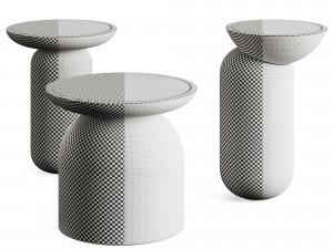 Mezcalitos Set Side Tables 3D 模型