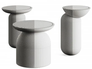 Mezcalitos Set Side Tables 3D Model