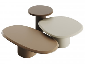 Carpanese Home Pebble Coffee Table Rising Collection 3D Model