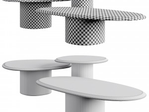 Carpanese Home Pebble Coffee Table Rising Collection Model 3D