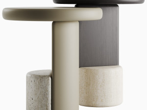 Carpanese Home Milestone Coffee Table Rising Collection 3D मॉडल