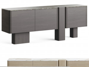 Carpanese Home Erice Bookshelf Rising Collection 3D Model