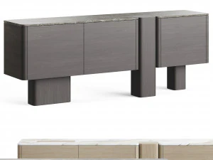 Carpanese Home Erice Libreria Collezione Rising Modello 3D