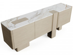 Carpanese Home Erice Bookshelf Rising Collection 3D Model