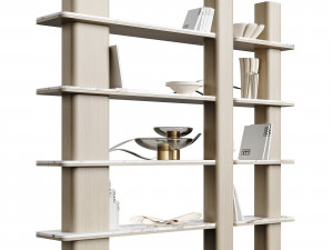 Carpanese Home Erice Bookshelf Rising Collection 3D Model