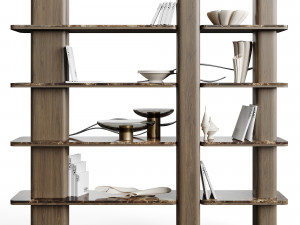 Carpanese Home Erice Bookshelf Rising Collection 3D 模型