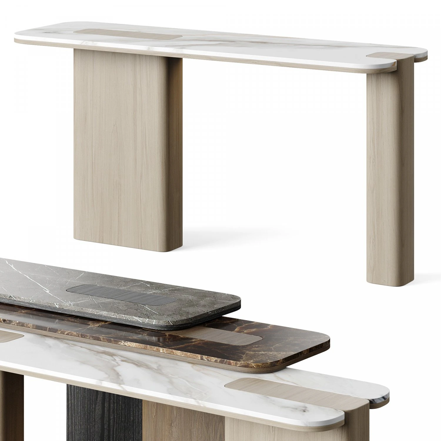 LuxLucia Casa ROSIE Console Table 3D Model .c4d .max .obj .3ds .fbx .stl .blend