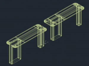 LuxLucia Casa ROSIE Console Table 3D Model