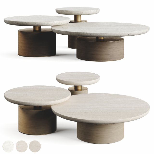 ROSIE COFFEE TABLE BY LUXLUCIA CASA 3D-Modell .c4d .max .obj .3ds .fbx .stl .blend 