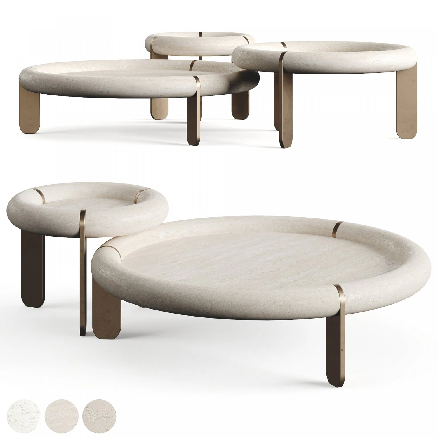 ENNE MADOU COFFEE TABLE 3D Model .c4d .max .obj .3ds .fbx .stl .blend 