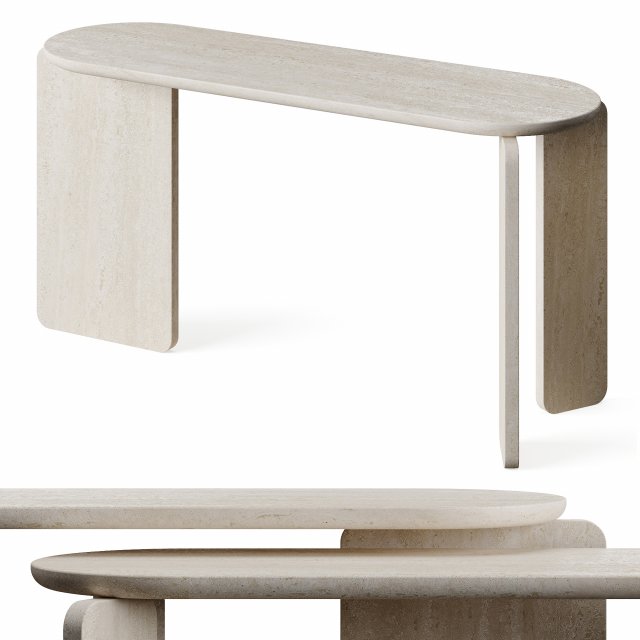 LuxLucia Casa OASIS Console Table 3D Model .c4d .max .obj .3ds .fbx .stl .blend 