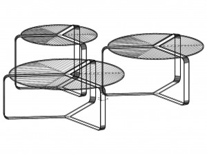 Ferre Home Brooklyn Coffee Table 3D Model
