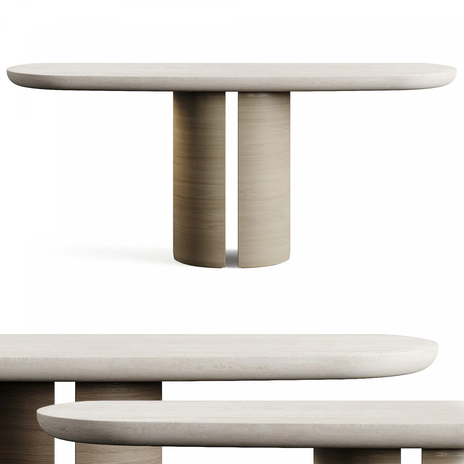 LuxLucia Casa DYNASTY Console Table 3D Model .c4d .max .obj .3ds .fbx .stl .blend 