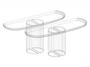 LuxLucia Casa DYNASTY Console Table 3D-Modell