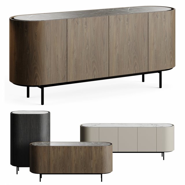 Calligaris Lake Living Collection 3D Модель .c4d .max .obj .3ds .fbx .stl .blend 