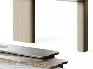 LuxLucia Casa ROSIE Circle Console Table 3D Модель