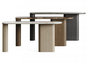 LuxLucia Casa ROSIE Circle Console Table 3D मॉडल