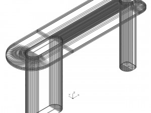 LuxLucia Casa ROSIE Circle Console Table 3D मॉडल