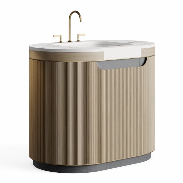 Frato CAPE TOWN Vanity Unit Modelo 3D .c4d .max .obj .3ds .fbx .stl .blend 
