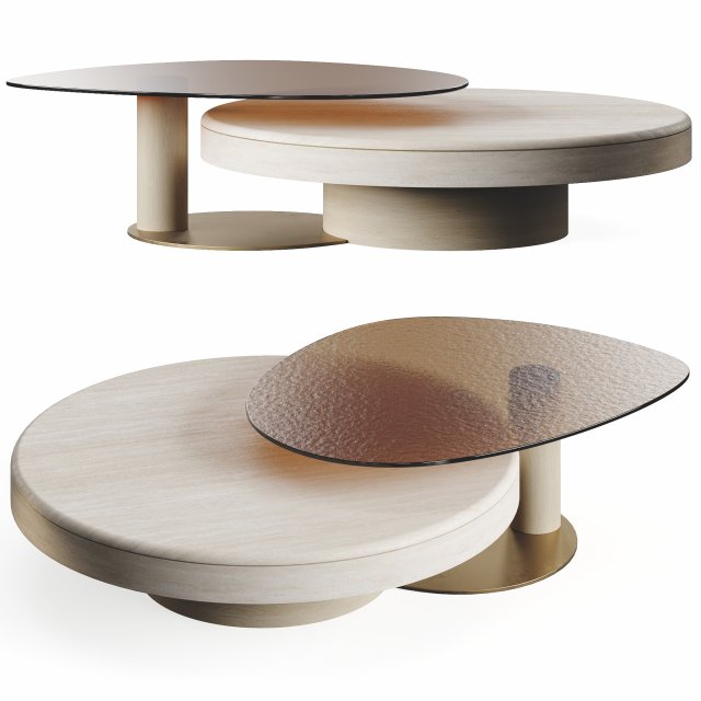 Oasis Coffee Table LuxLucia Casa 3D Model .c4d .max .obj .3ds .fbx .stl .blend 