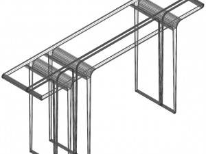 Paolo Castelli Selima Console Table 3D Модель