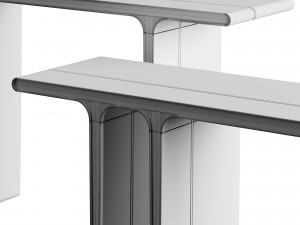 Paolo Castelli Selima Console Table 3D Модель