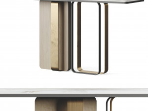 Homary Narrow Console Table Modelo 3D