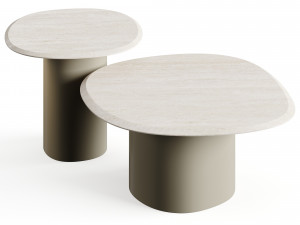 Carpanese Home Pebble Stone Table Rising Collection 3D-Modell