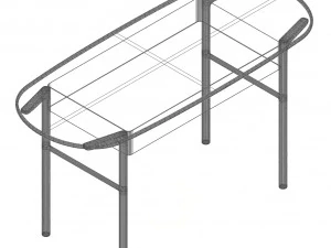 Arpanese DELOREAN Console Table 3D Model