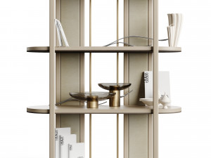 Frato FIRENZE Bookcase with Decoration 3D Model