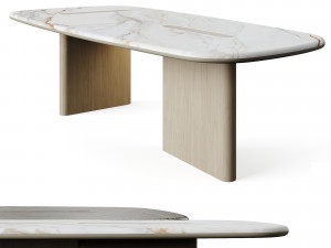 Carpanese Home LINEA T Dinning Table Rising Collection 3D Model