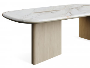 Carpanese Home LINEA T Dinning Table Rising Collection 3D Model