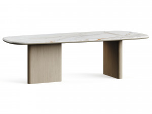 Carpanese Home LINEA T Dinning Table Rising Collection 3D Model