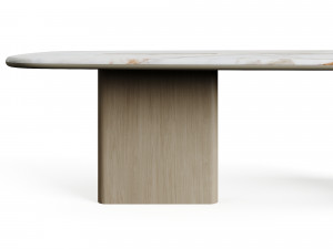 Carpanese Home LINEA T Dinning Table Rising Collection 3D Model