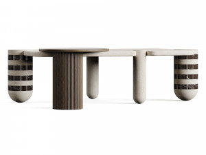Mezzo Edith Center Table 3D Model