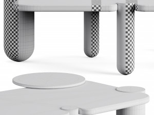 Mezzo Edith Center Table 3D Model
