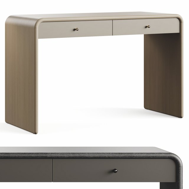 Westelm Waterfall Write Desk Modelo 3D .c4d .max .obj .3ds .fbx .stl .blend 
