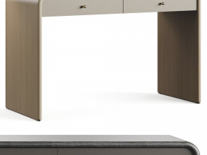 Westelm Waterfall Write Desk 3D Model