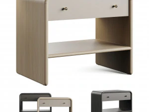 Westelm Waterfall Nightstand 3D Model