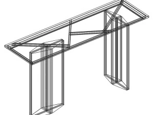 Casa Magna Lorca Console Table 2024 3D Model