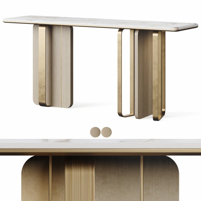 Ali Console Table by LuxLucia Casa Modello 3D .c4d .max .obj .3ds .fbx .stl .blend 