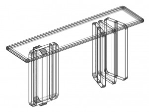 Ali Console Table by LuxLucia Casa Modello 3D