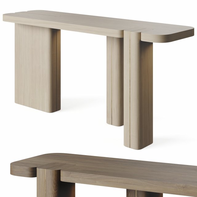 Rosie Console Table by Luxlucia Casa Model 3D .c4d .max .obj .3ds .fbx .stl .blend 