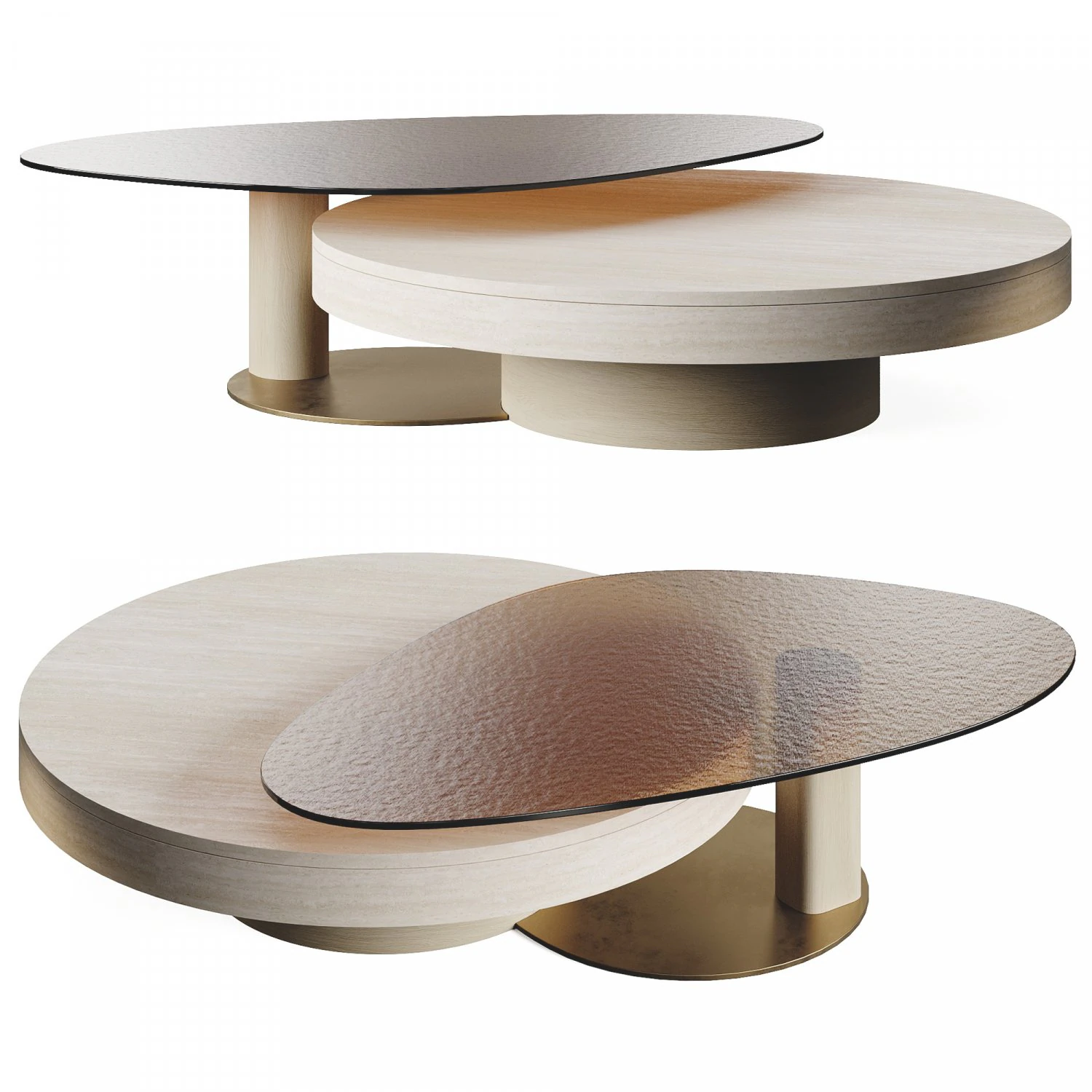 LuxLucia Casa OASIS V2 Coffee Table 3D Model .c4d .max .obj .3ds .fbx .stl .blend 
