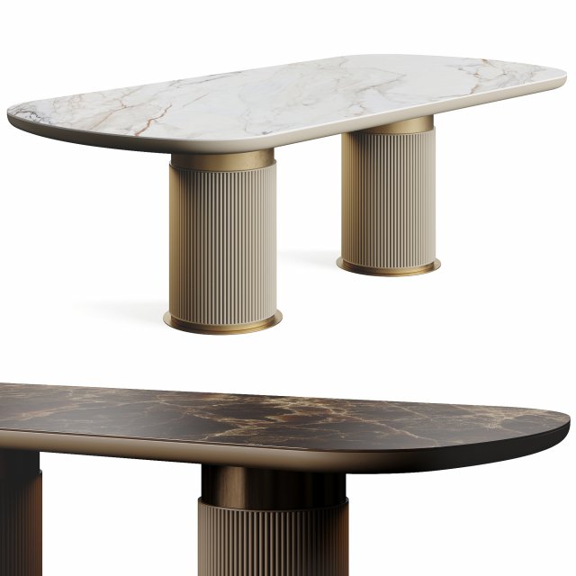 Ana Roque Malala Dining Table Modelo 3D .c4d .max .obj .3ds .fbx .stl .blend 