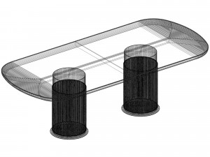 Ana Roque Malala Dining Table Modelo 3D
