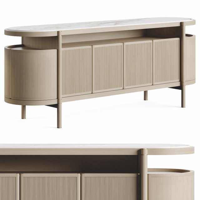 Frato Salerno Sideboard Modèle 3D .c4d .max .obj .3ds .fbx .stl .blend 