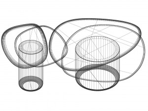 Natuzzi Italia Splash Coffee Table 3D 모델